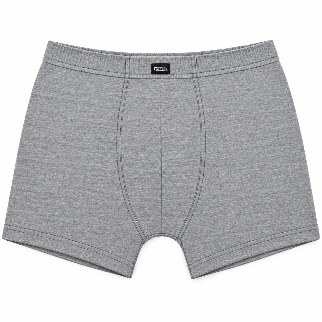 boxers homem cinzento frente