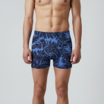 Pack 3 boxers de homem azul estampado