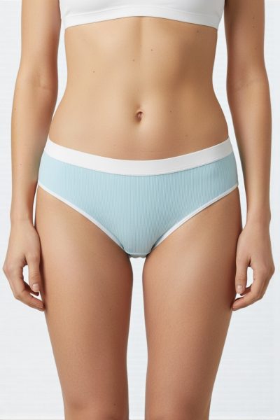 Cuecas caneladas para mulher Pack de 3