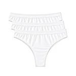 Cuecas de Algodão para Mulher Pack de 3 | branco