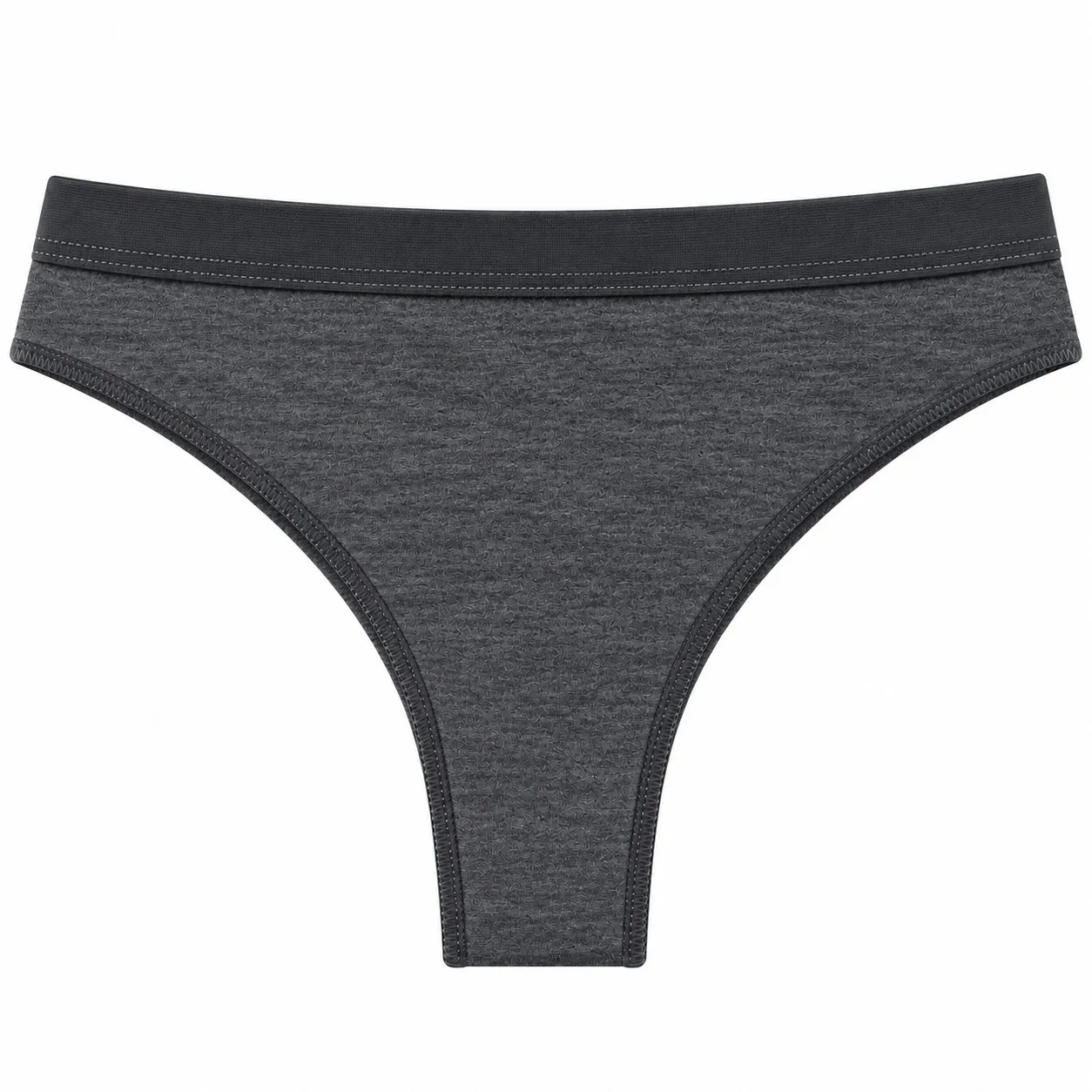 Cuecas de Algodão para Mulher Pack 3 – Cinzento-Mesclado costas