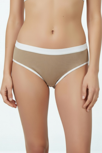 Cuecas caneladas para mulher Pack de 3