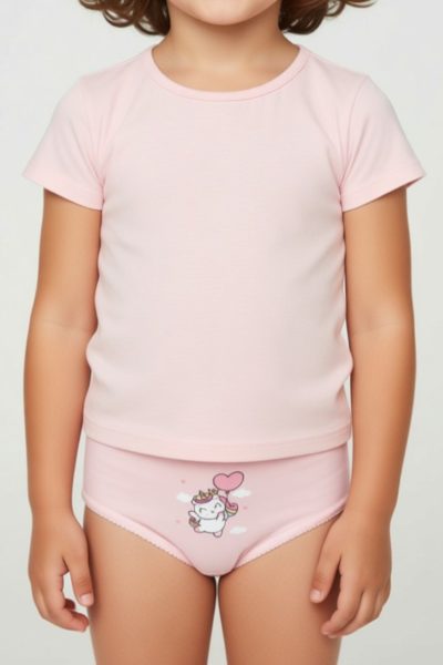 Cuecas de Menina 100% Algodão Pack de 6