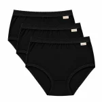 Cuecas para Mulher cintura alta em preto pack de 3