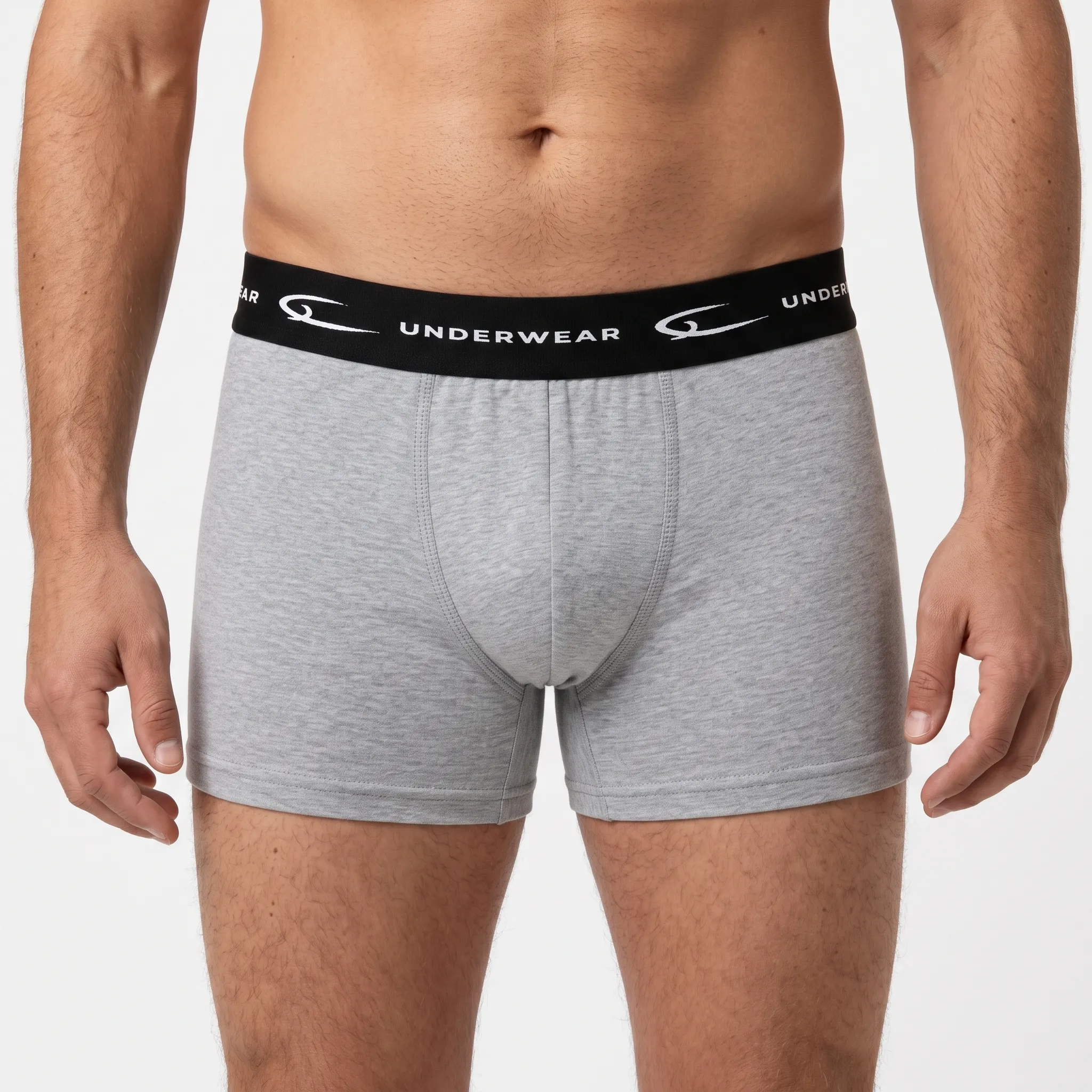 boxers homem cinzento modelo