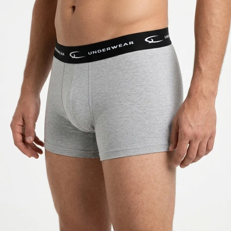 boxers homem cinzento modelo