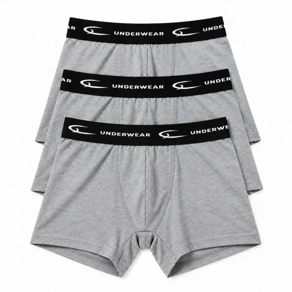 Pack 3 Boxers Homem Cinzento | Gonçalo Underwear