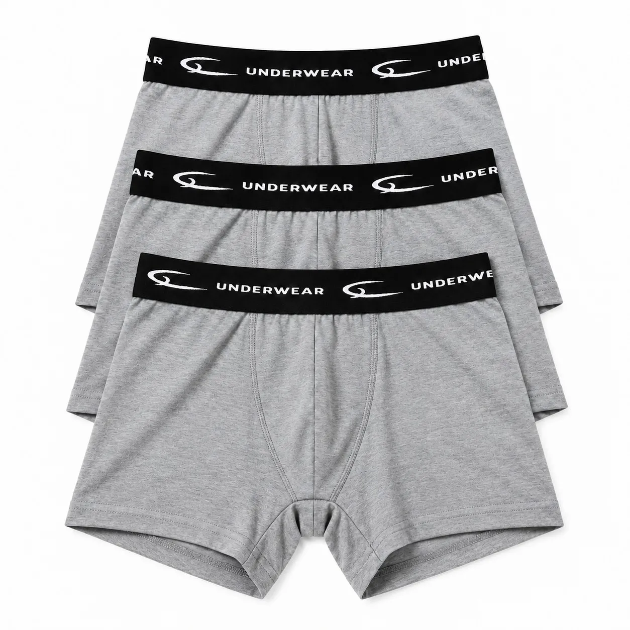 Pack 3 Boxers Homem Cinzento