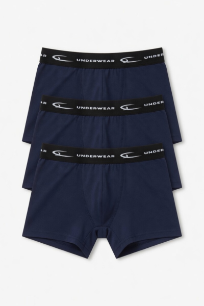 Pack 3 Boxers Homem – Azul Marinho