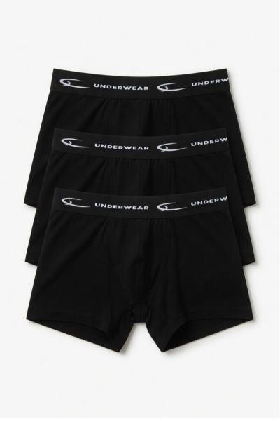 Pack 3 Boxers Homem – Preto