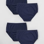 Cuecas Algodão para Mulher pack 24unidades azul marinho
