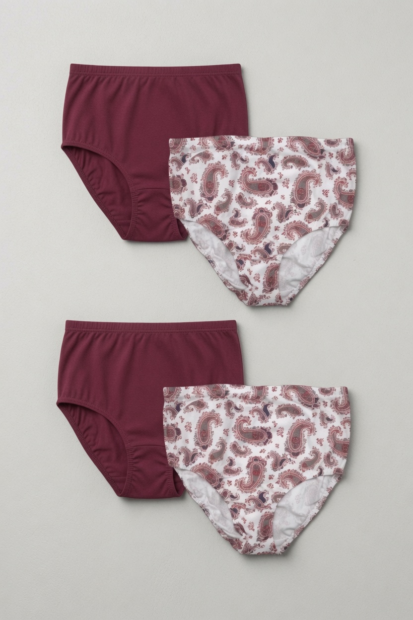 Cuecas Algodão para Mulher pack 4