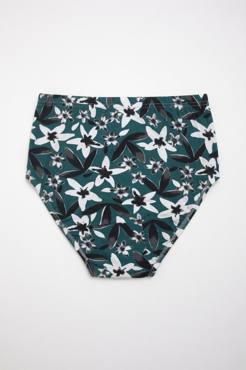 Cuecas Algodão para Mulher estampado traseira