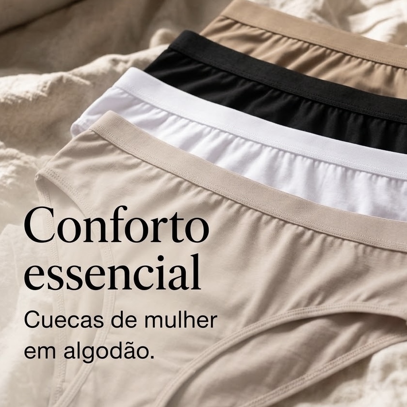 cuecas algodao mulher