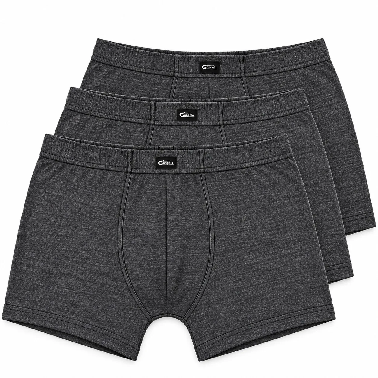 Boxers Homem Antracite PACK 3