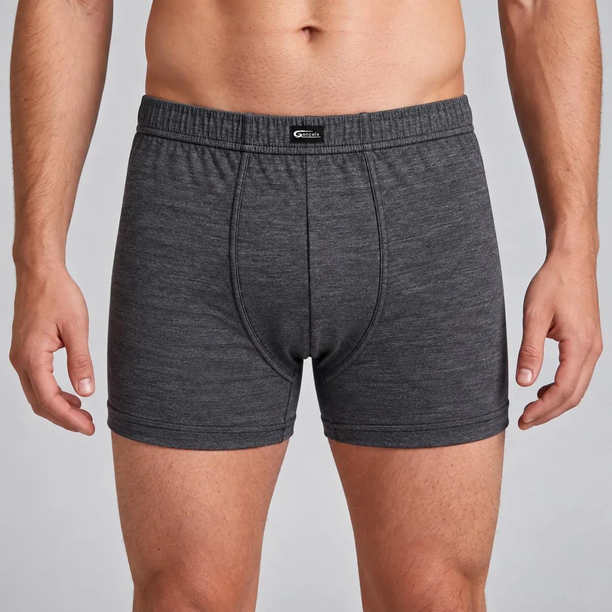 Boxers Homem Antracite frente