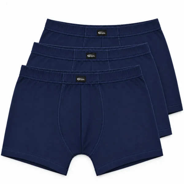 Boxers Homem Azul-Marinho Pack 3